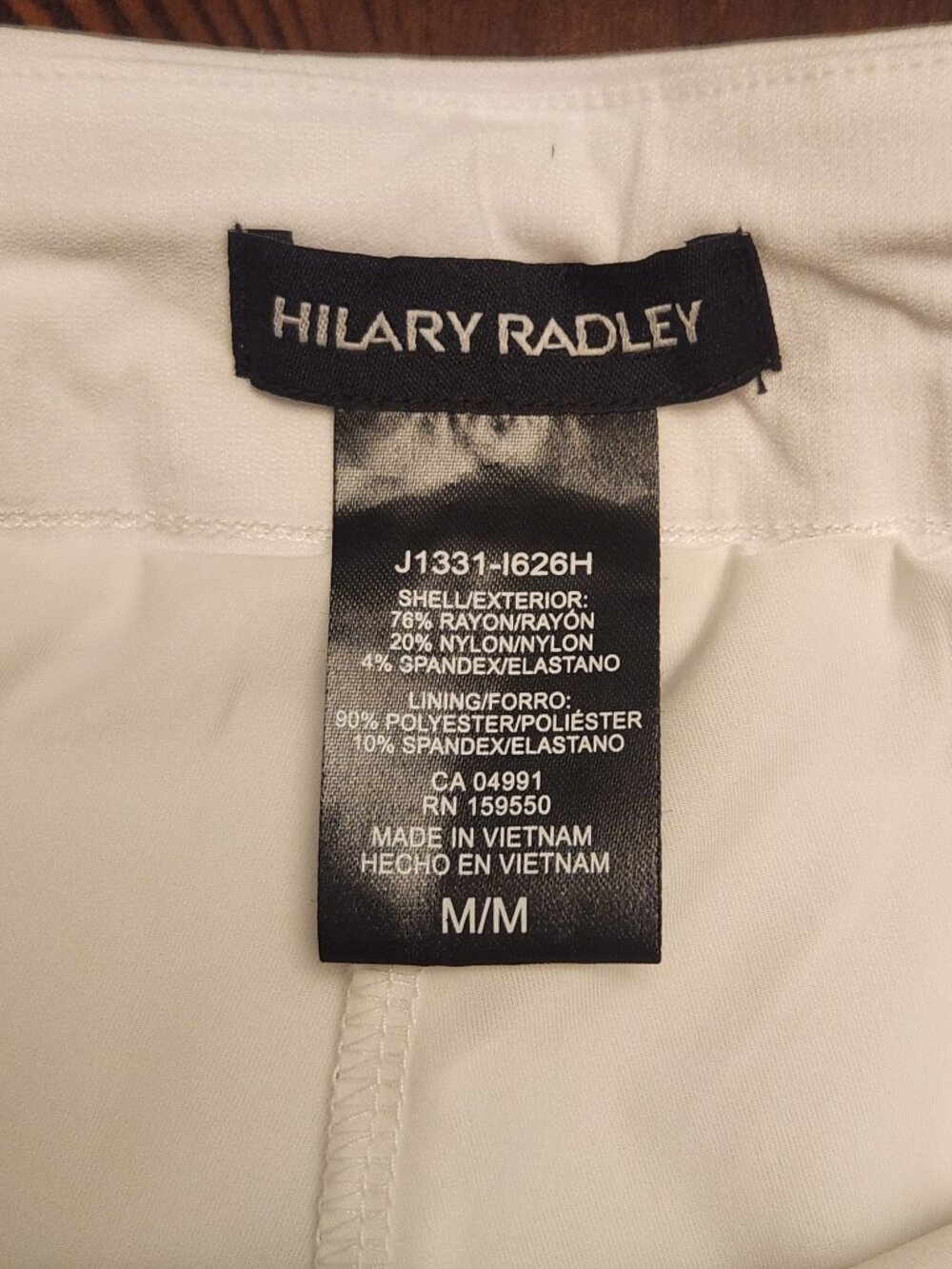 Hilary Radley Super Stretch Athletic Skort Tennis Golf | White | Medium - Picture 5 of 5